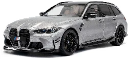 BMW M3 Touring Performance 2024 Grey 1/18 - S1813702 SOLID - Image 2 of 4