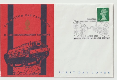 7/4/1971 UK GB Cover - 28 Amphibious Engineer Regiment Formation Day