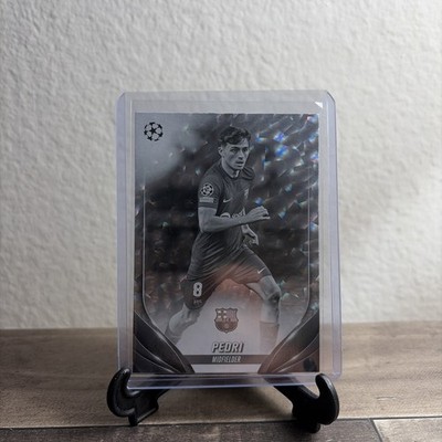 Pedri 2023-24 Topps UCC Black White Icy Fc Barcelona /150 #15