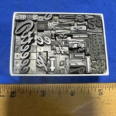 Printing Blocks   Lead Ornamental Borders Dingbats  Variety #7