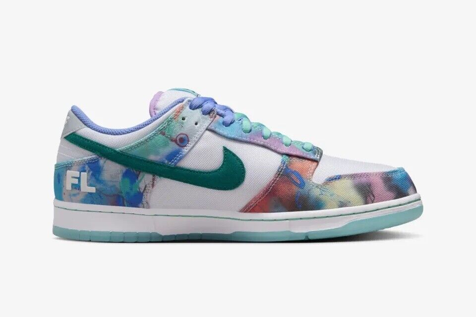 Mens size 4Y-13 Futura and Nike SB Dunk Low White and Geode Mens size 4Y-13 Futura and Nike SB Dunk Low White and Geode