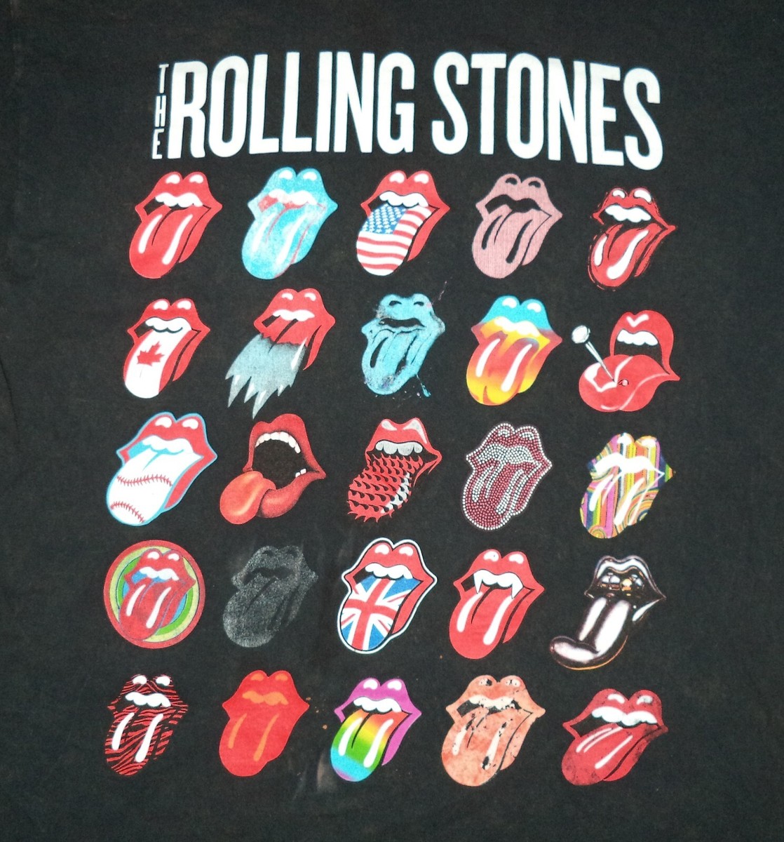 2021 The Rolling Stones 25 Lips Tongue Logo Black Shirt 2021 The Rolling Stones 25 Lips Tongue Logo Black Shirt