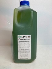 Half gallon Greenwater Chlorella for Daphnia, Moina, Fry Starter 64oz DARK green