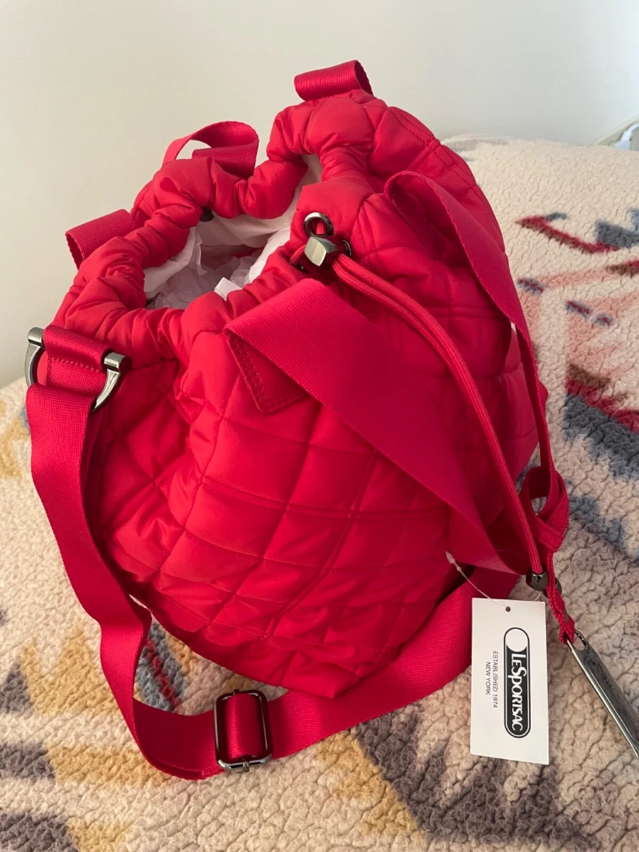 Lesportsac Red Quilted Backpack with Flap Top Lesportsac | Bags | Lesportsac Red Quilted Backpack With  main image 4