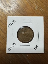 🥹1948 UNITED KINGDOM FARTHING🥹KING GEORGE VI COIN LONDON ENGLAND MINT #N8🥹