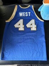 Hardwood Legends Signed Jerry West #44 West Virginia 3XL Jersey Blue 1957-60