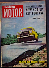 Modern Motor 1958 Apr Chrysler Royal MGTC 1935-39 Pontiac VW Fiat 1100D FE Holde