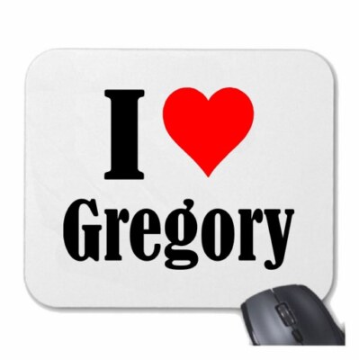 MOUSEPAD Mauspad I Love Gregory Ich Liebe Gregory