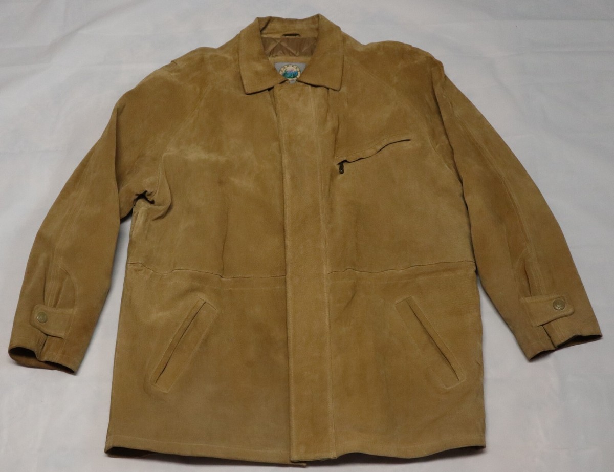 FOREST CLUB by RAINFOREST mens genuine leather jacket coat size L