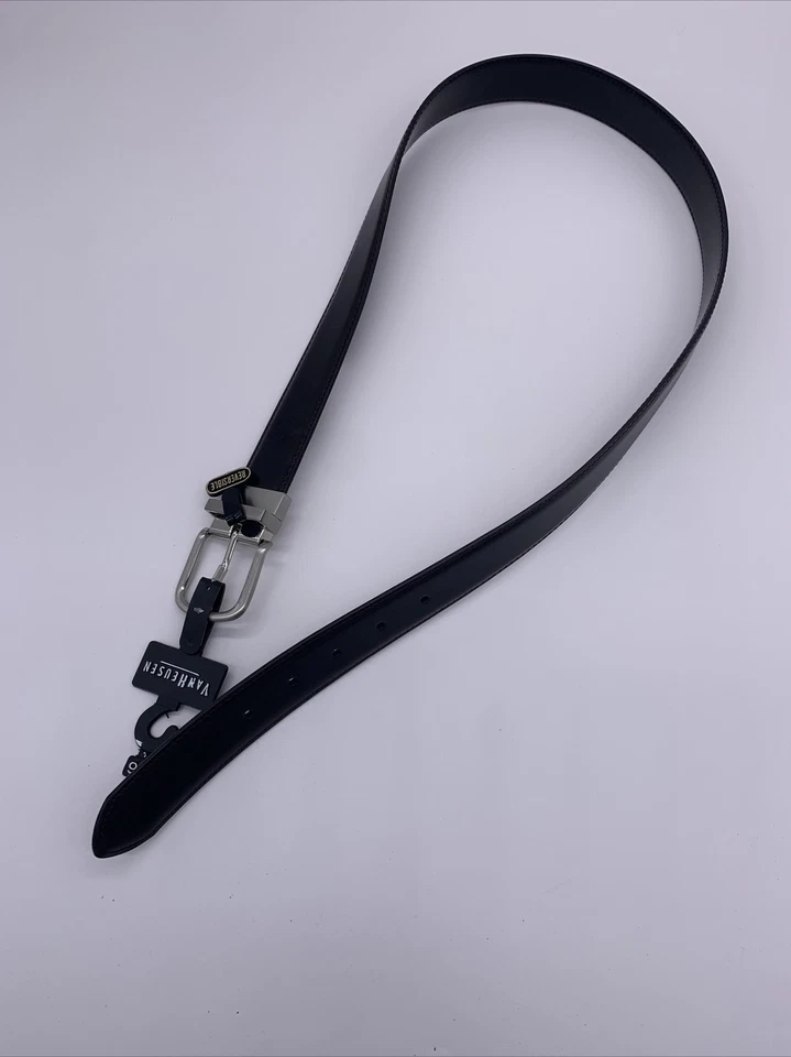 Cinturón de vestir reversible de cuero Van Heusen marrón negro para hombre talla 36 nuevo con etiquetas Foto 2 de 4