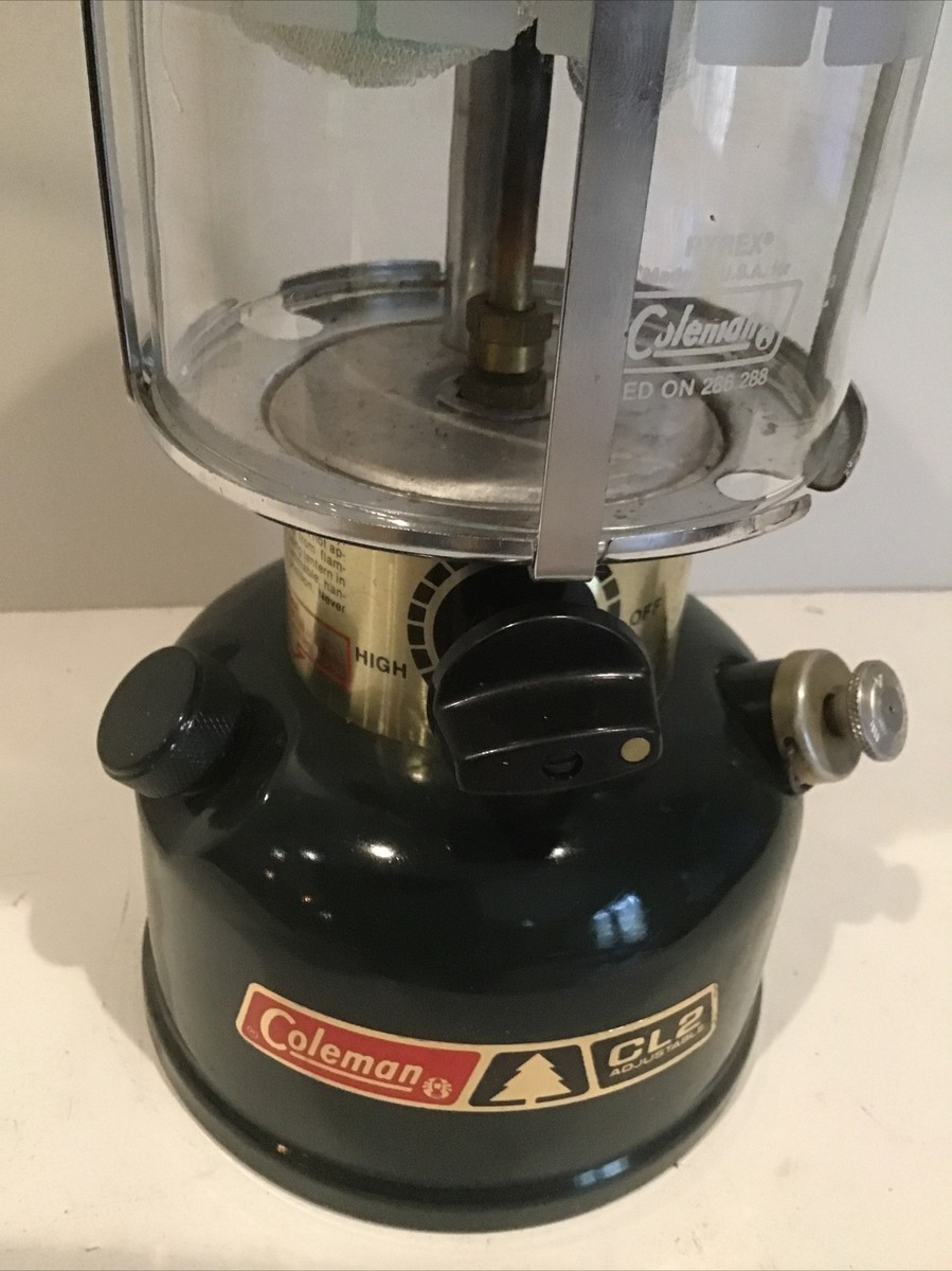 Vtg 1984 Coleman Model CL2 288 Double Mantle Gas Lantern Camping
