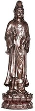 Ebros 30 inches Large Kuan Yin Cold Cast Resi...