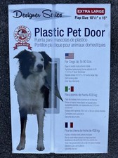 Ideal Pet Products Designer Series Plastic Pet Door XL 10.5"x15" FACTORY SEALED