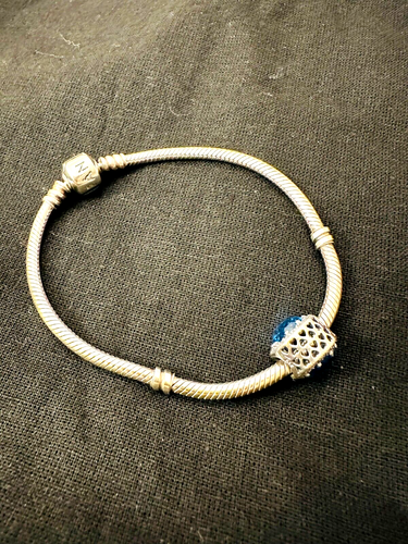 Pandora Moments Snake Chain Slider Bracelet (599652C01-2) Rare - Picture 2 of 6