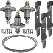 Deck Spindle Blade And Belt For John Deere 145 155C D140 D150 D160 LA130 LA140