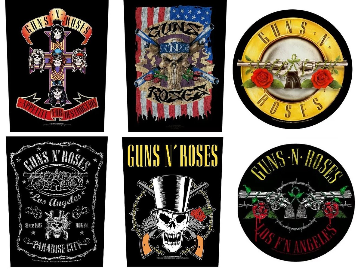 OFFICIAL GUNS N ROSES BACKPATCH / PATCH - appetite for destruction