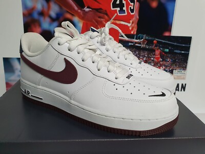 Scarpe Nike Nike Sneaker Air Force Bianche E Bordeaux Nike Air