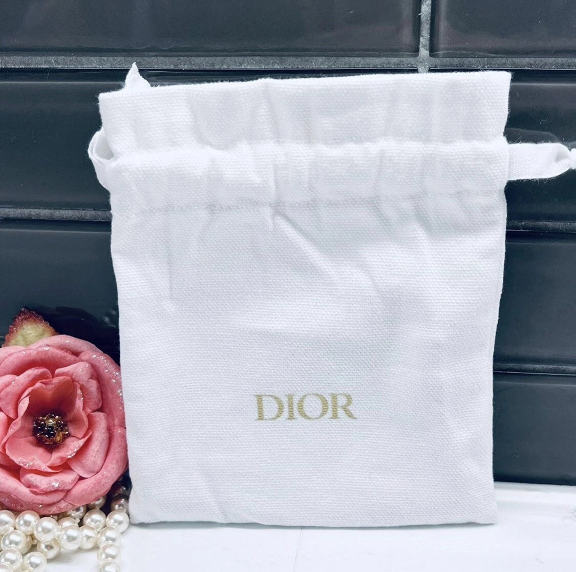 Dior Drawstring Storage dust bag pouch Brand New
