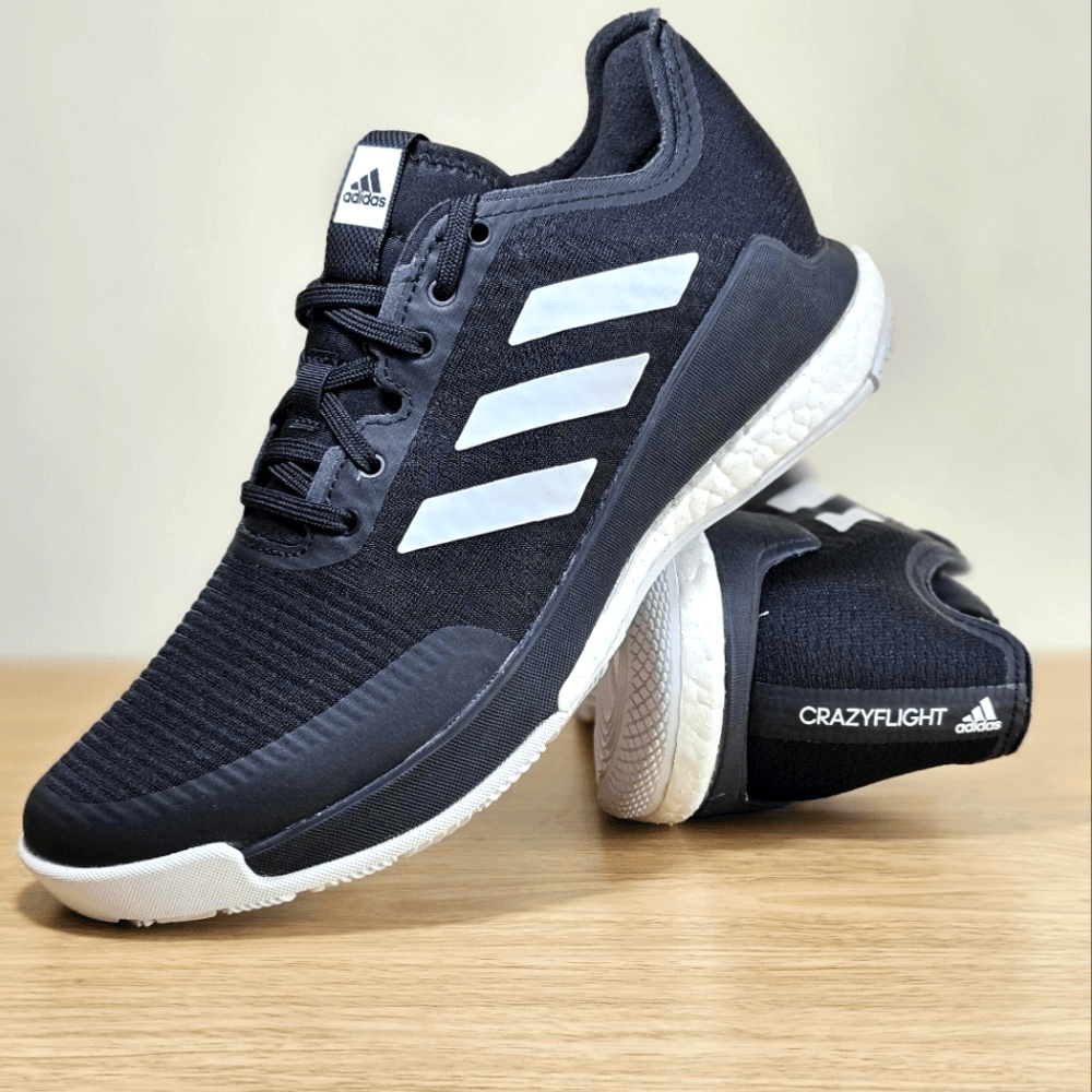 Adidas Crazyflight Low Volleyball Shoes Black White Women's 8