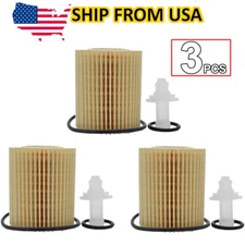 3Pcs Car Engine Oil Filter For Lexus FJ Cruiser GS460 IS350 LS460 3.5L 4.0L 4.6L
