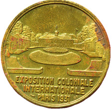 Médaille Exposition Coloniale Internationale Paris 1931 Par Morlon – ASIE – Laiton