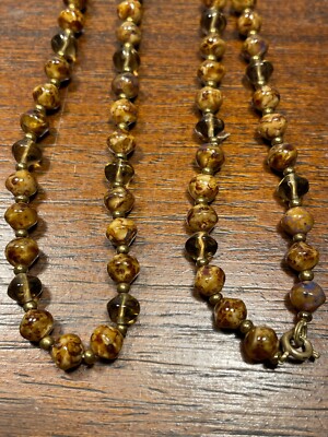 Ancien collier Améthyste véritable silver claps necklace pearl