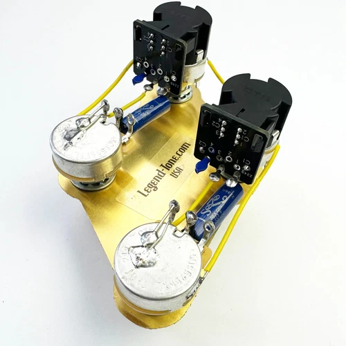 Gibson Les Paul Coil Split Wiring - CTS 500k Push/Pull Pots - NextGen Sozo Blue