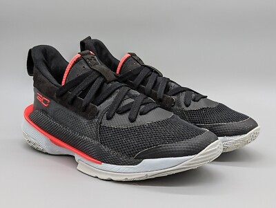 Under Armour Curry 7 Black Sneakers Basketball Shoes 302125 Men's 8.5 Womens 10