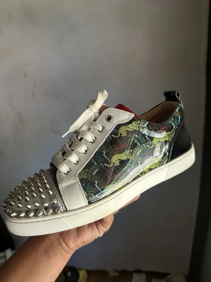 Zapatilla deportiva Christian Louboutin VIEIRA Spike tachonada Jaguar parte inferior talla 41 Foto 3 de 4