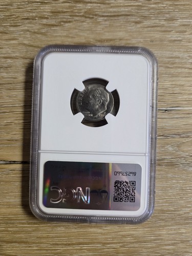 1999 P Roosevelt Dime Bent Missing Reverse Clad Layer Unc Details Mint Error NGC - Picture 3 of 4