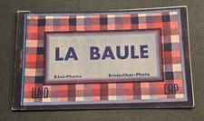 German antique Photo postcard album book LA BAULE FRANCE