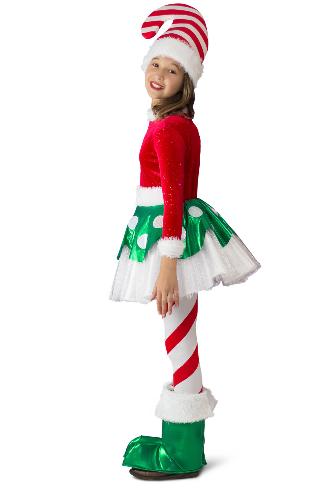 Candy Cane Elf Princess Christmas Dress Girls 18 24 months 2T 3T 3 4T 4