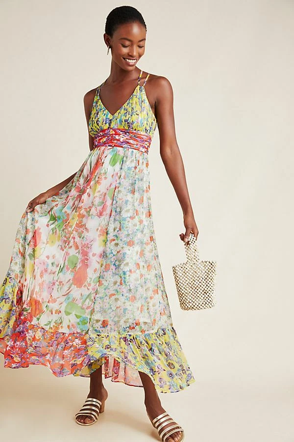 Malibu floral maxi clearance dress