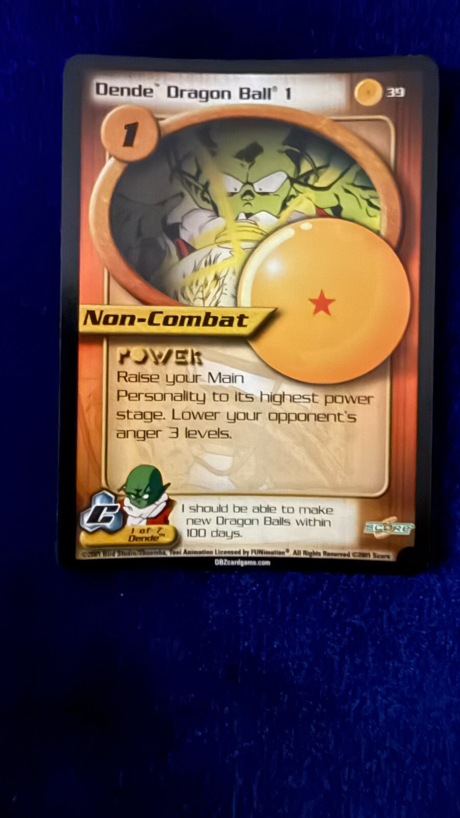 DBZ Dragon Ball Z Dende Dragon Ball 1 39 CCG Unlimited Cell Saga