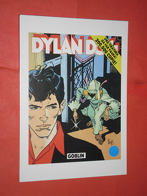 ADVERTISING POSTCARD - DYLAN DOG N°2 - daim press ed. the old - goblin