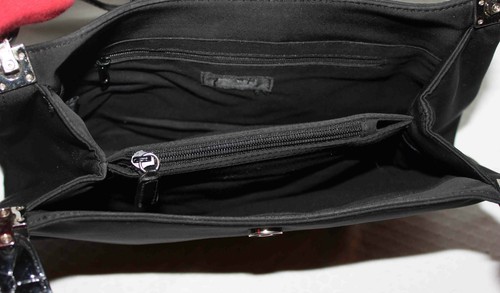 Bolso de Mano Hobo Negro Vintage Nine West con Patrón de Cocodrilo - Usado en Excelente Condición - Imagen 9 de 10