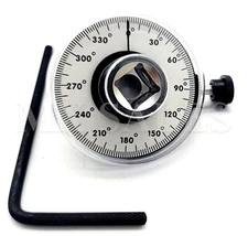 (QTY:2) 360° Torque Angle Gauge & Rotation Checker Measuring Gauge Meter