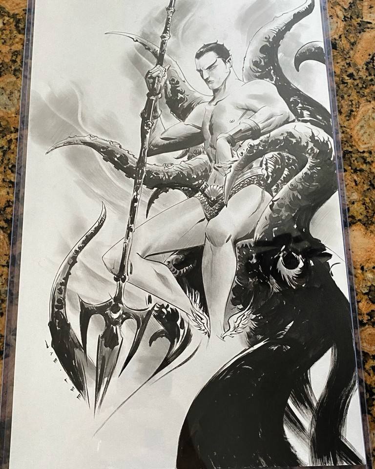 Jae Lee Original Namor Art Comic Art