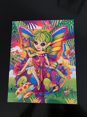 Lisa Frank Layla 2 Pocket Folder With 3 Hole-Punched