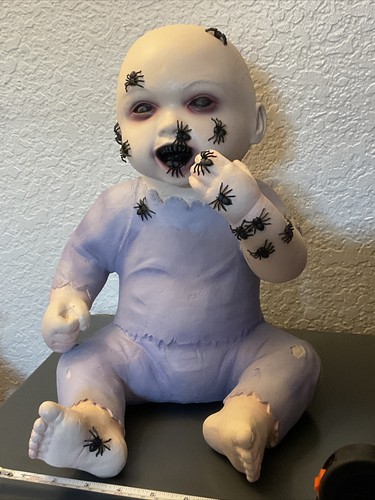 Spider Biter Billie Zombie Baby Decoration | Halloween Décor | Horror Décor |