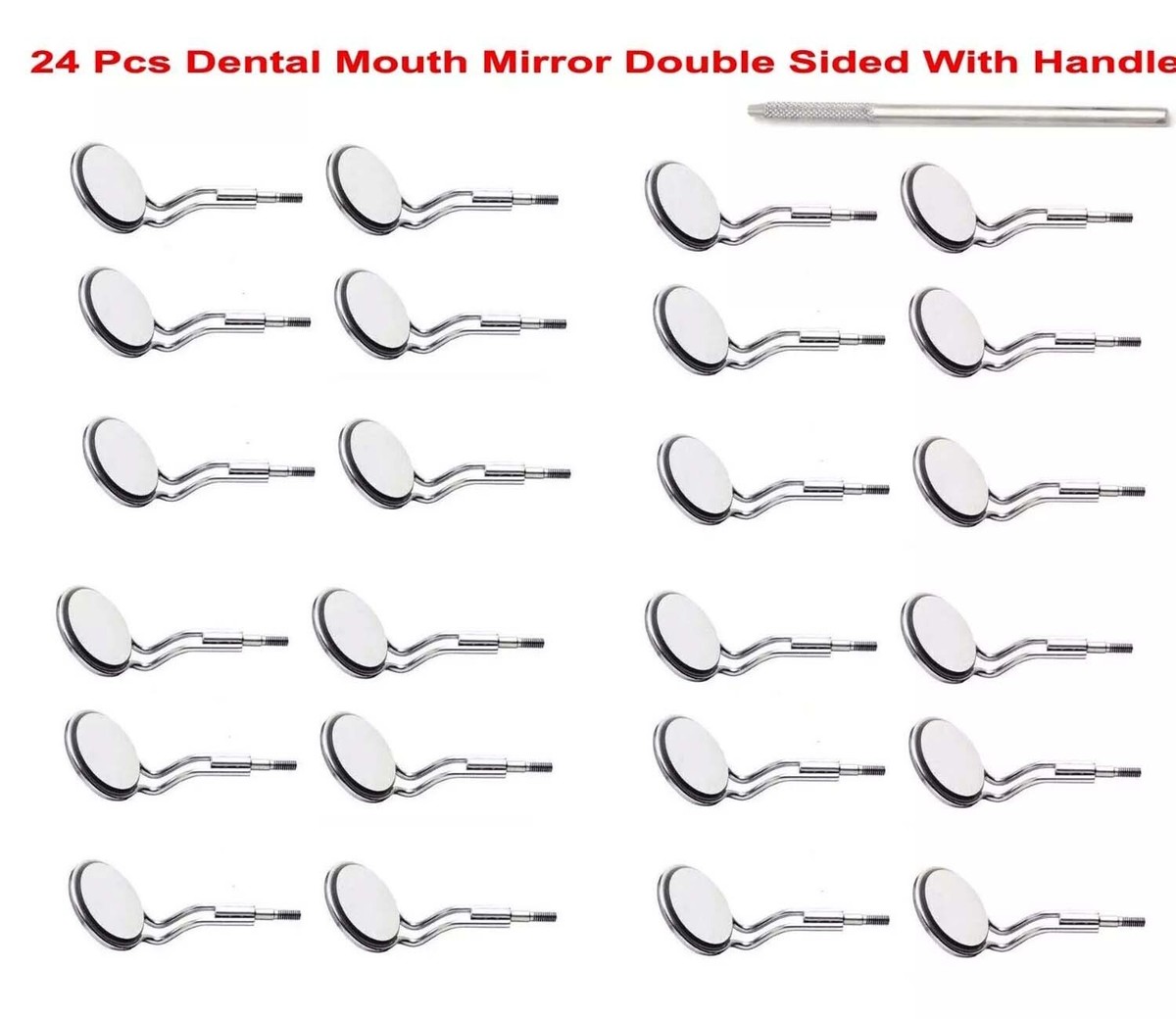 10pc/box Dental Double Sided Single Sided Mouth Mirrors Autoclavable Premium Front Surface Mouth Exam Reflector Oral