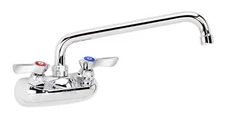 Series 4” Center Mount 10-410L Faucet Kitchen Mount with Wall Silver Krowne 10"