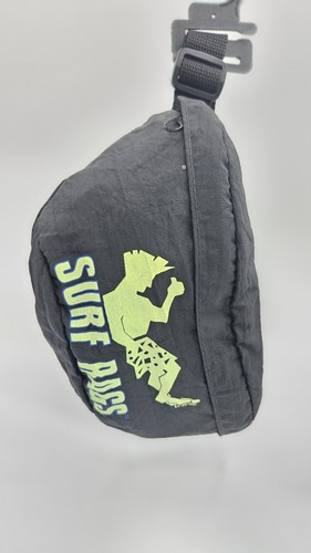 Riñonera vintage de los 90 Surf Rags negra y púrpura nueva stock antiguo - Imagen 5 de 7
