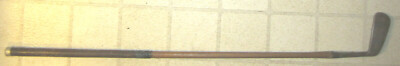 1 , 34  Antique golf club Wood shaft shafted putter,Krom Bryt special vtg