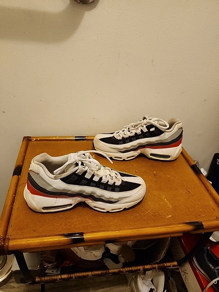 Nike Air Max 95 Recraft (GS) большой детские туфли белый хлор синий CJ3906-102 - Изображение 3 из 4