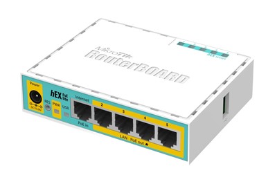 Mikrotik hEX PoE lite RB750UPr2 SOHO Router RouterOS L4 with 5X ethernet Port...