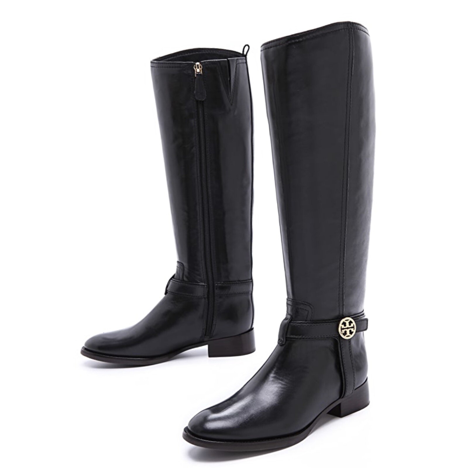 tory burch black knee high boots