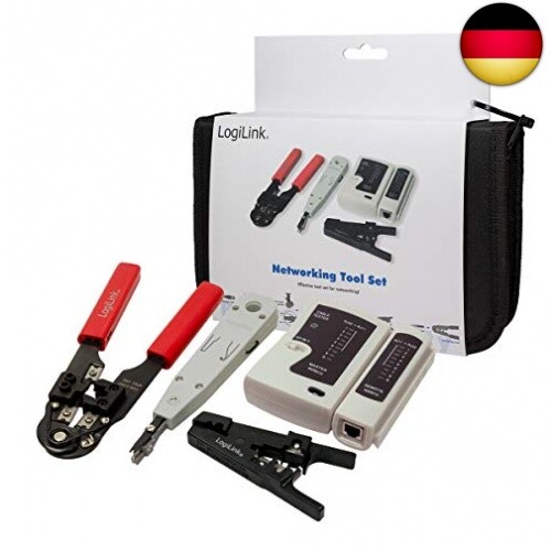 LogiLink WZ0012 5in1 Netzwerk Werkzeug Set für RJ11, RJ12, RJ45 inkl, Tasche - Bild 12 von 13