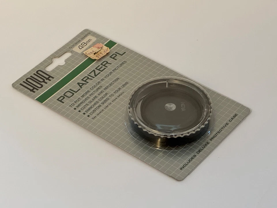Hoya 49mm Vintage Polarizer PL Lens Filter with Deluxe Case NEW UNOPENED - Image 3 of 3