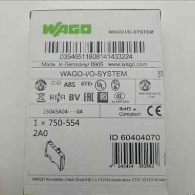 New WAGO 750-554 2-Channel Analog Output PLC Module 750554 In Box | eBay